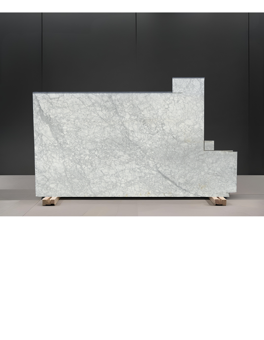 BIANCO CARRARA REMNANT /MARBLE /HONED & POLISHED/ 3CM