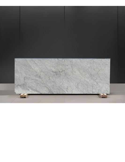 BIANCO CARRARA REMNANT /MARBLE /HONED/ 3CM