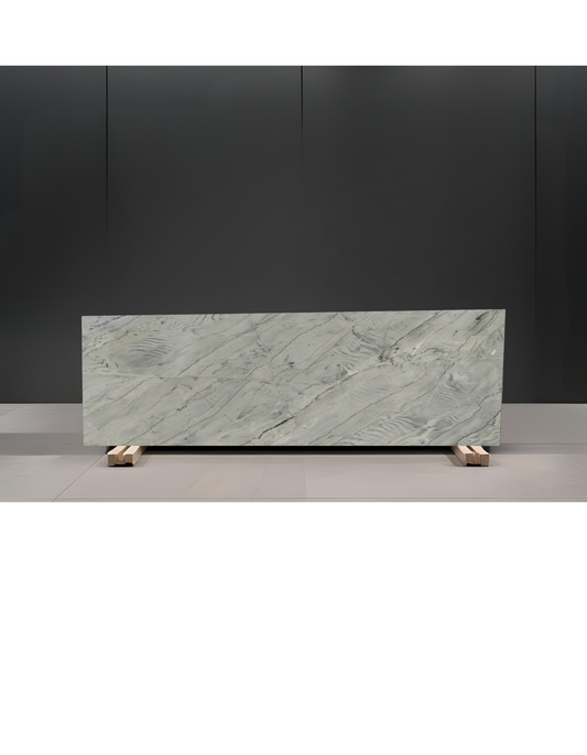 WHITE DUMONT REMNANT- QUARTZITE /POLISHED/ 3CM