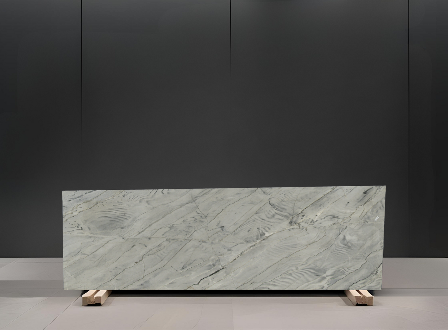 WHITE DUMONT REMNANT- QUARTZITE /POLISHED/ 3CM