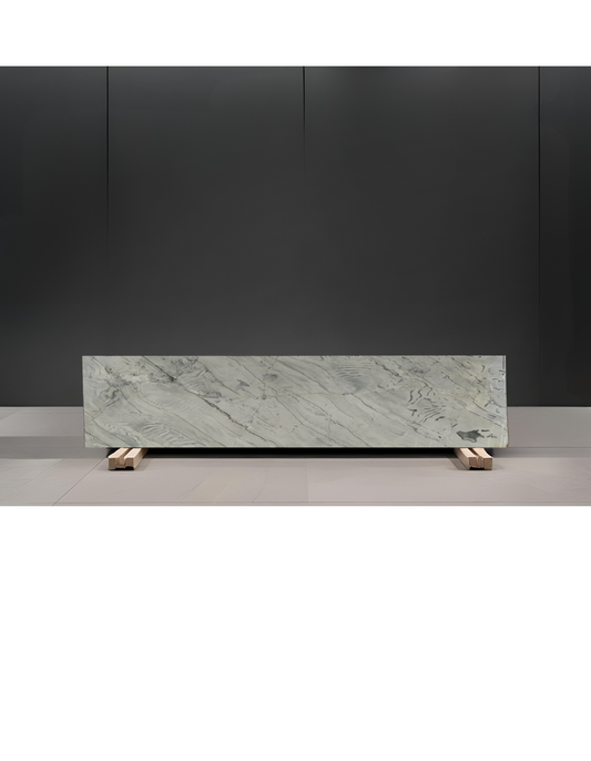 WHITE DUMONT REMNANT- QUARTZITE /POLISHED/ 3CM