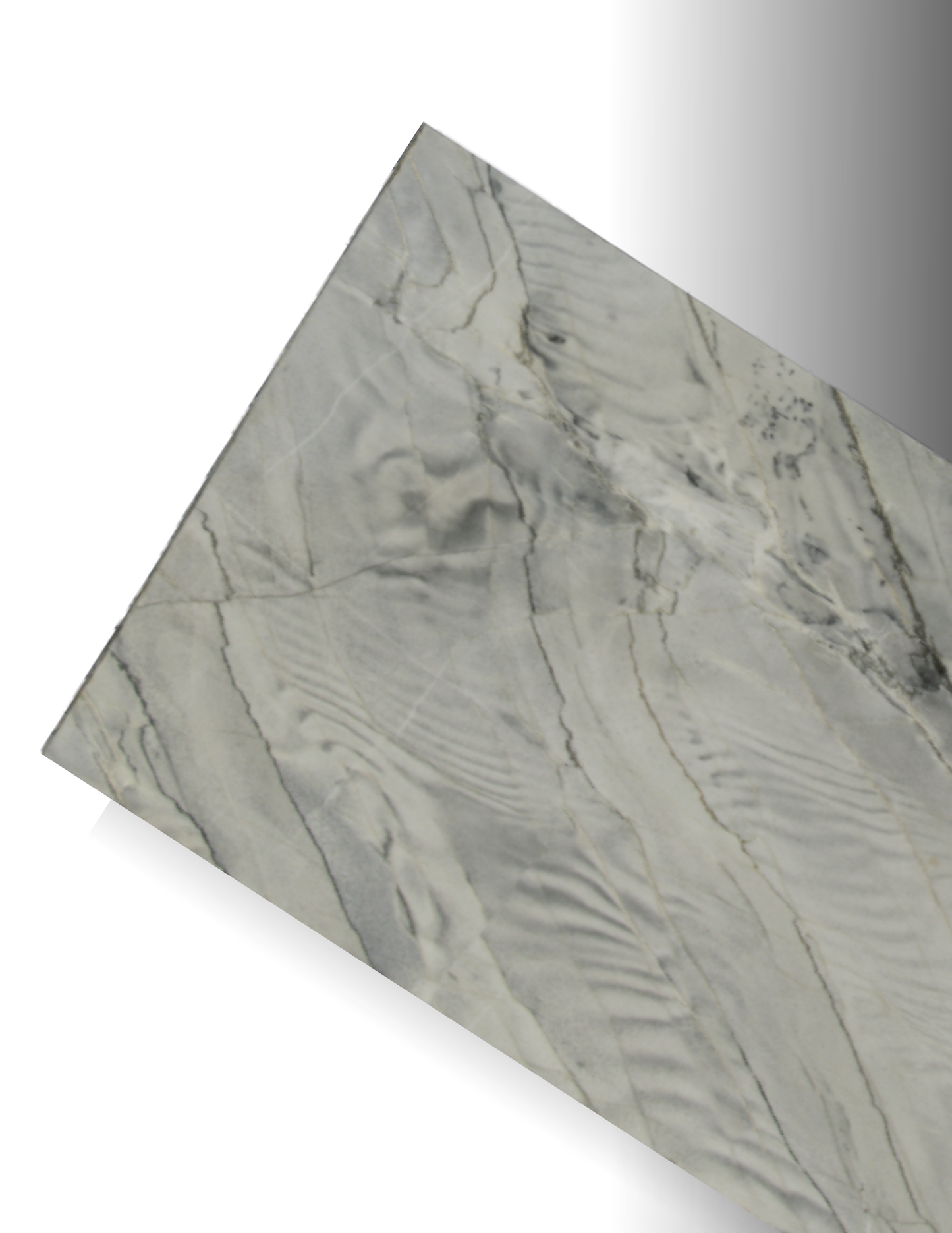 WHITE DUMONT REMNANT- QUARTZITE /POLISHED/ 3CM