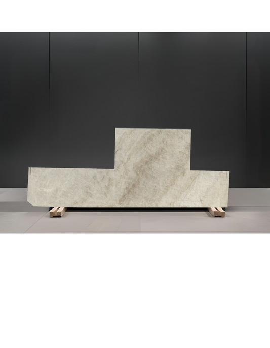 TAJ MAHAL REMNANT - QUARTZITE / HONED/3CM