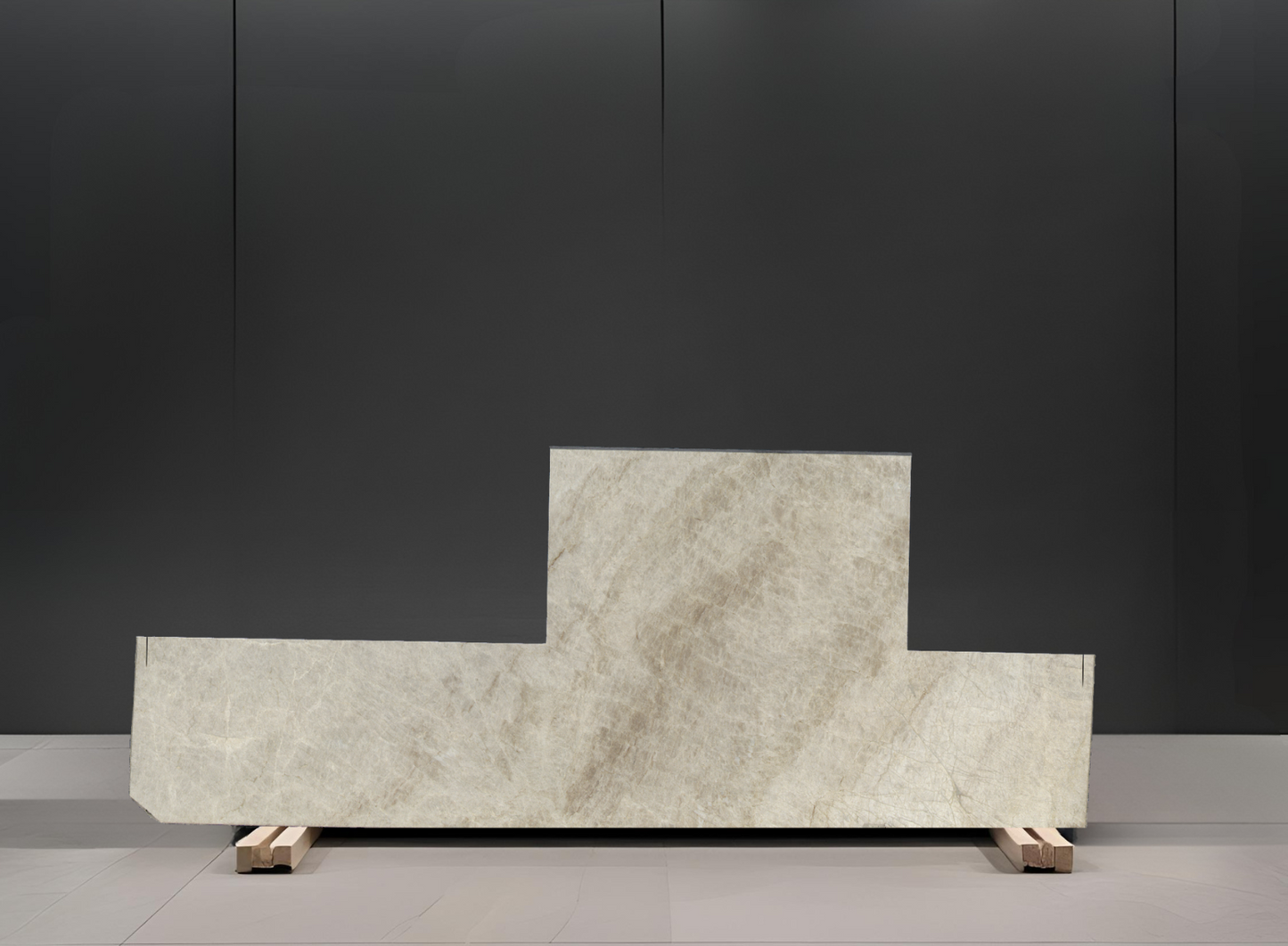 TAJ MAHAL REMNANT - QUARTZITE / HONED/3CM