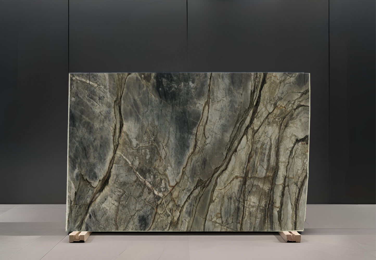 BLUE LUCE REMNANT -QUARTZITE / LEATHERED/ 3CM