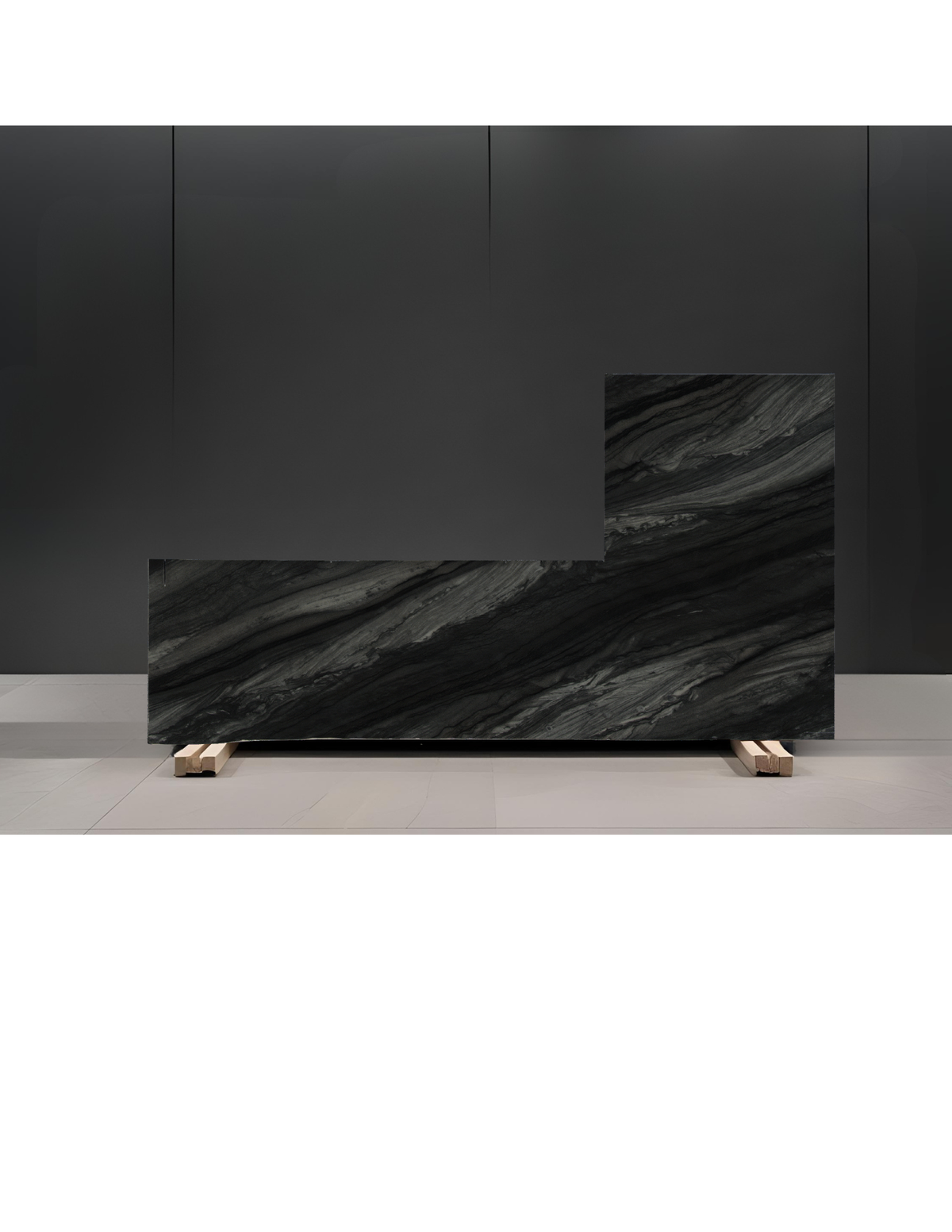 BLACK RAJ REMNANT - QUARTZITE/ LEATHERED/ 3CM