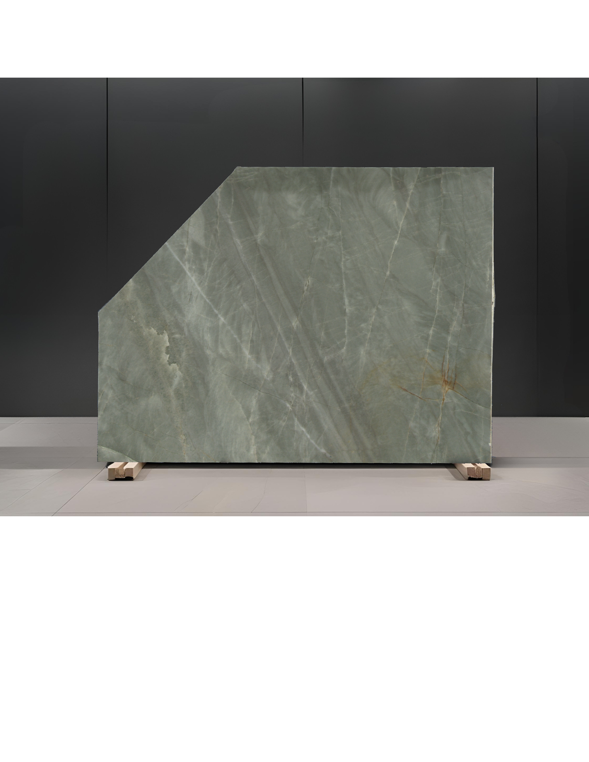 BOTANIC GREEN REMNANT -QUARTZITE/POLISHED/3CM