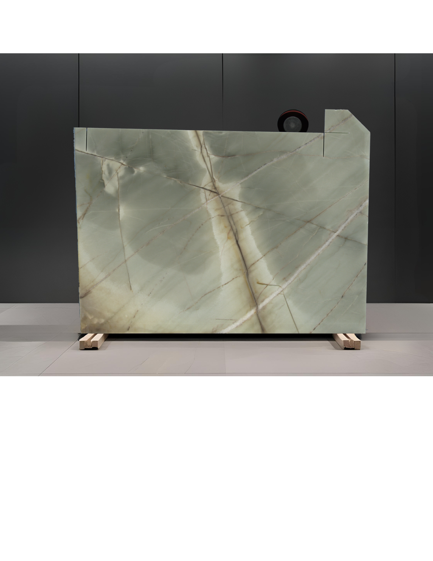 BOTANIC GREEN REMNANT -QUARTZITE/POLISHED/3CM