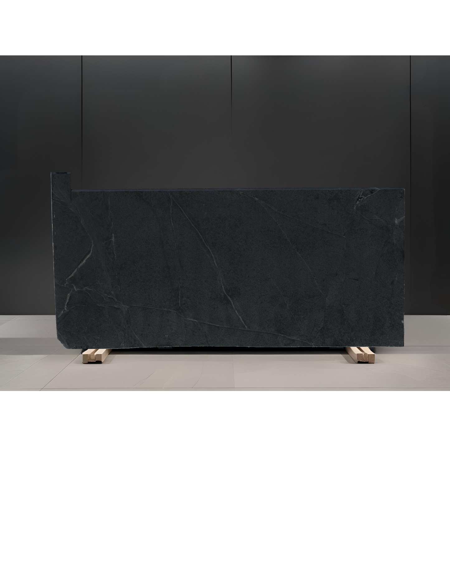 NIAGARA BLACK REMNANT - SOAPSTONE/ LEATHERED/ 3CM