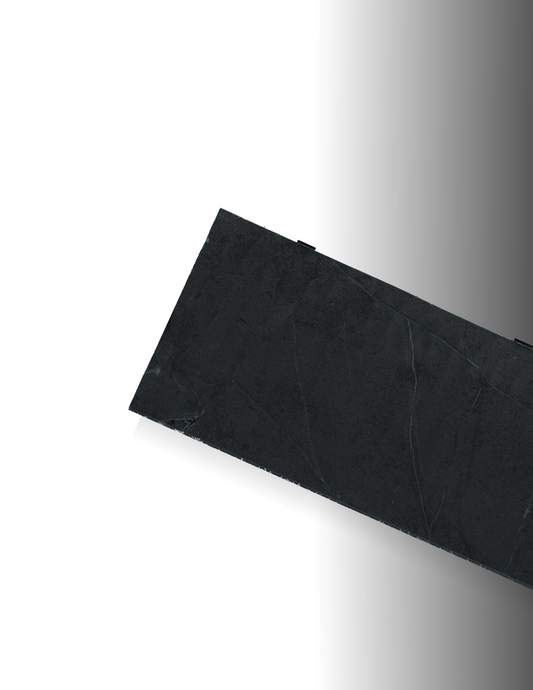 NIAGARA BLACK REMNANT - SOAPSTONE/ LEATHERED/ 3CM