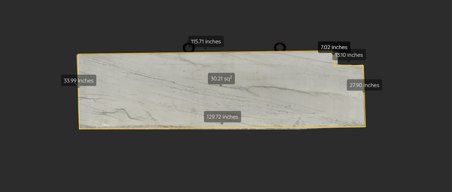 CALACATTA BOHEME REMNANT- QUARTZITE /HONED/ 3CM