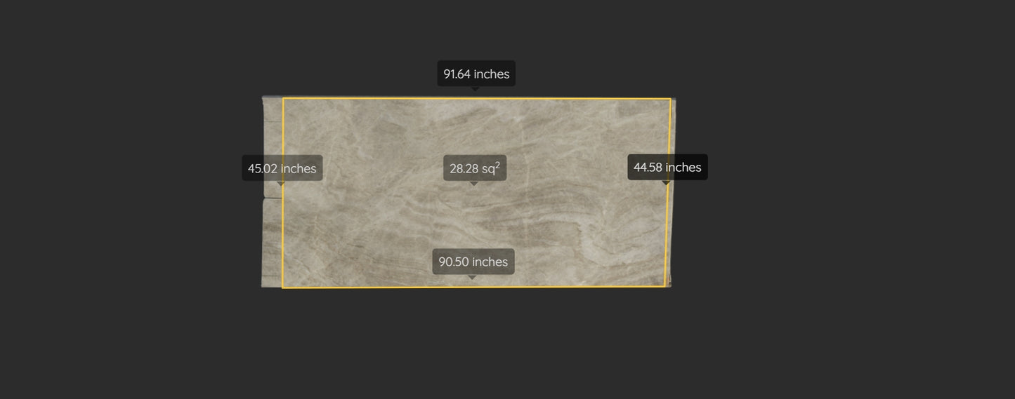 TAJ MAHAL REMNANT - QUARTZITE /POLISHED/3CM