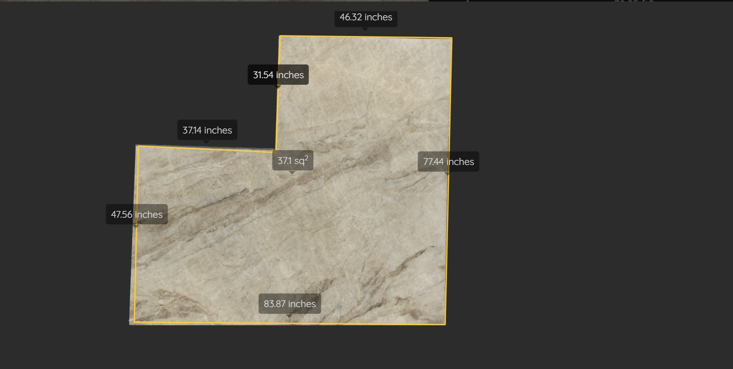 TAJ MAHAL REMNANT - QUARTZITE / LEATHERED/3CM