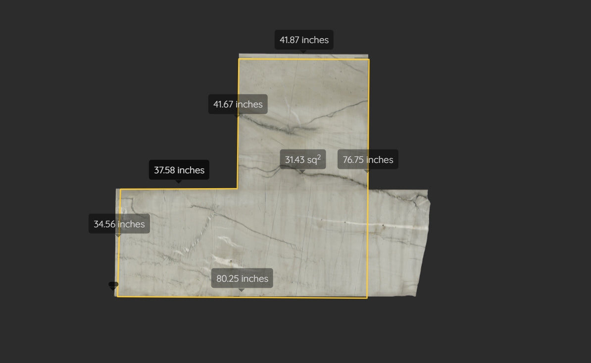 CALACATTA BOHEME REMNANT- QUARTZITE /HONED/ 3CM