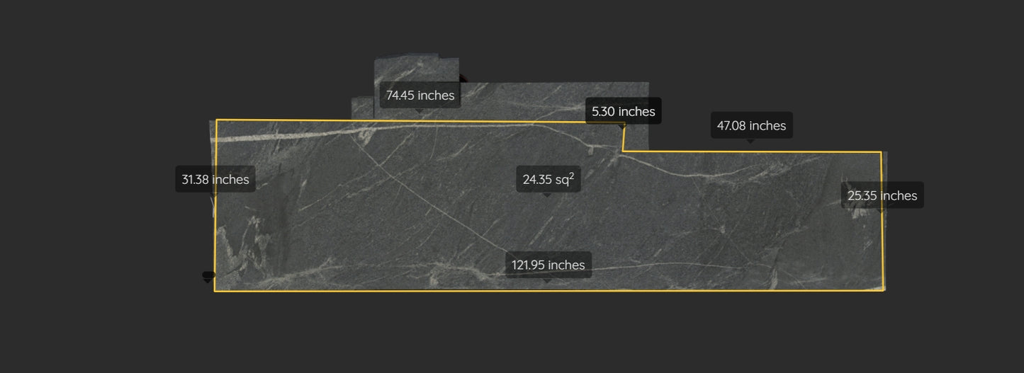 SILVER GREY REMNANT -GRANITE/HONED/ 3CM