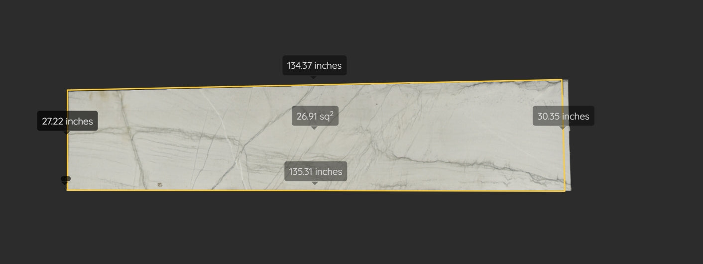 CALACATTA BOHEME REMNANT- QUARTZITE /LEATHERED/ 3CM