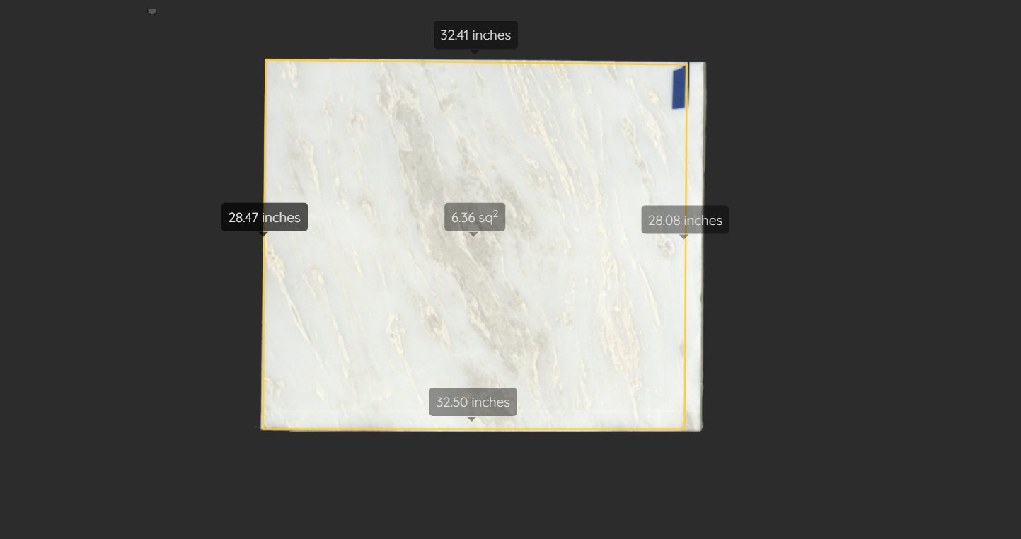 MYSTERY WHITE REMNANT - MARBLE/ POLISHED/2CM