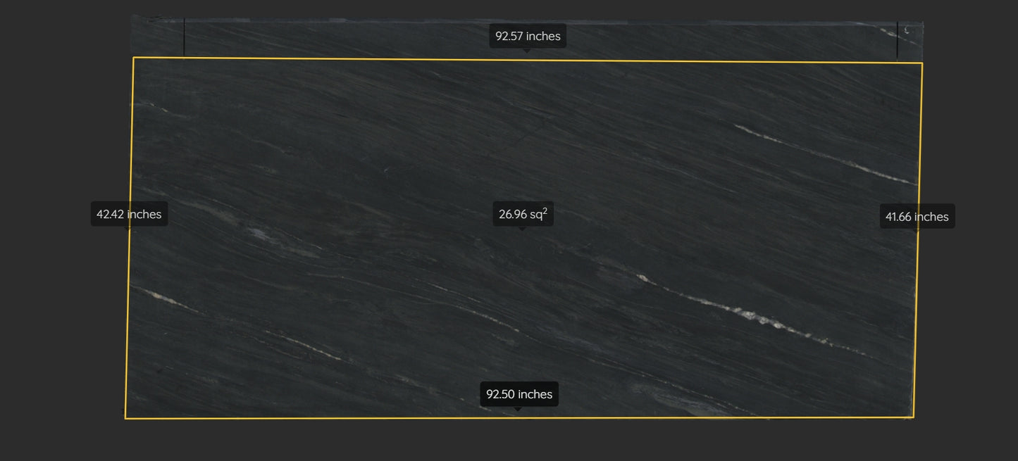 NIAGARA BLACK REMNANT - SOAPSTONE /HONED/3CM