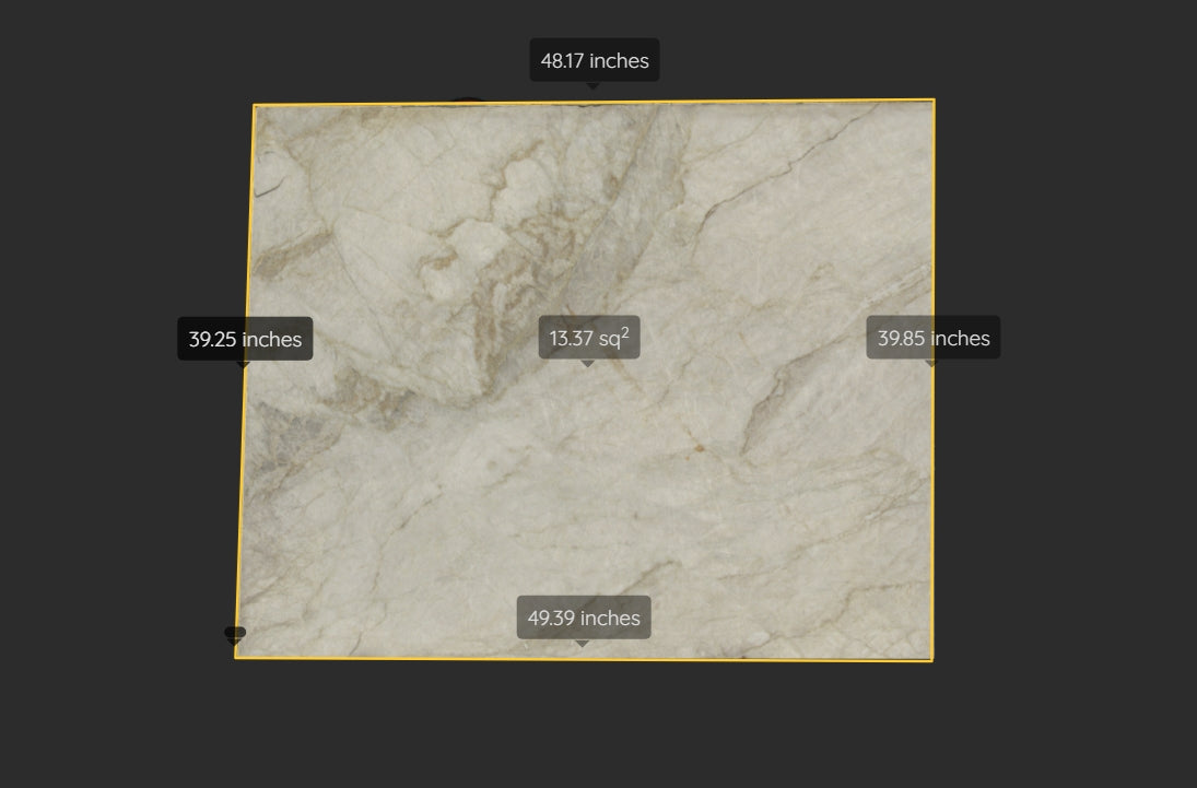 TAJ MAHAL REMNANT - QUARTZITE /POLISHED/3CM