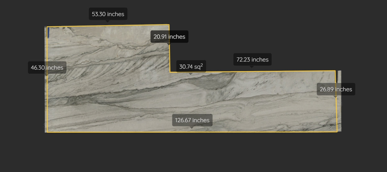INFINITY WHITE REMNANT- QUARTZITE /POLISHED/ 3CM