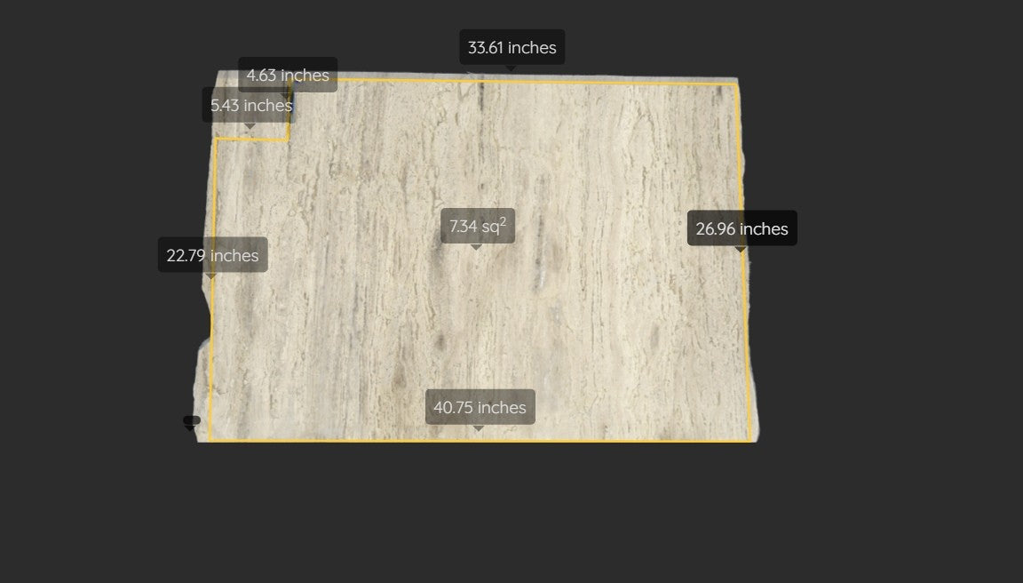 CAVAILLON REMNANT -TRAVERTINE/HONED/ 2CM