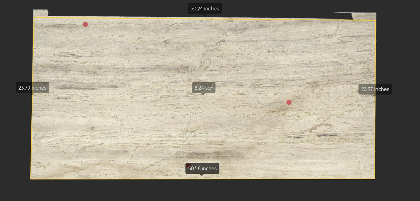 CAVAILLON REMNANT -TRAVERTINE/HONED/ 2CM