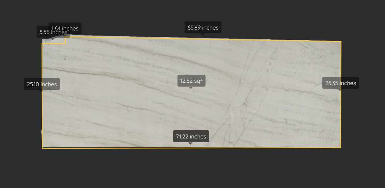 BIANCO SUPERIOR REMNANT /QUARTZITE/POLISHED/ 3CM
