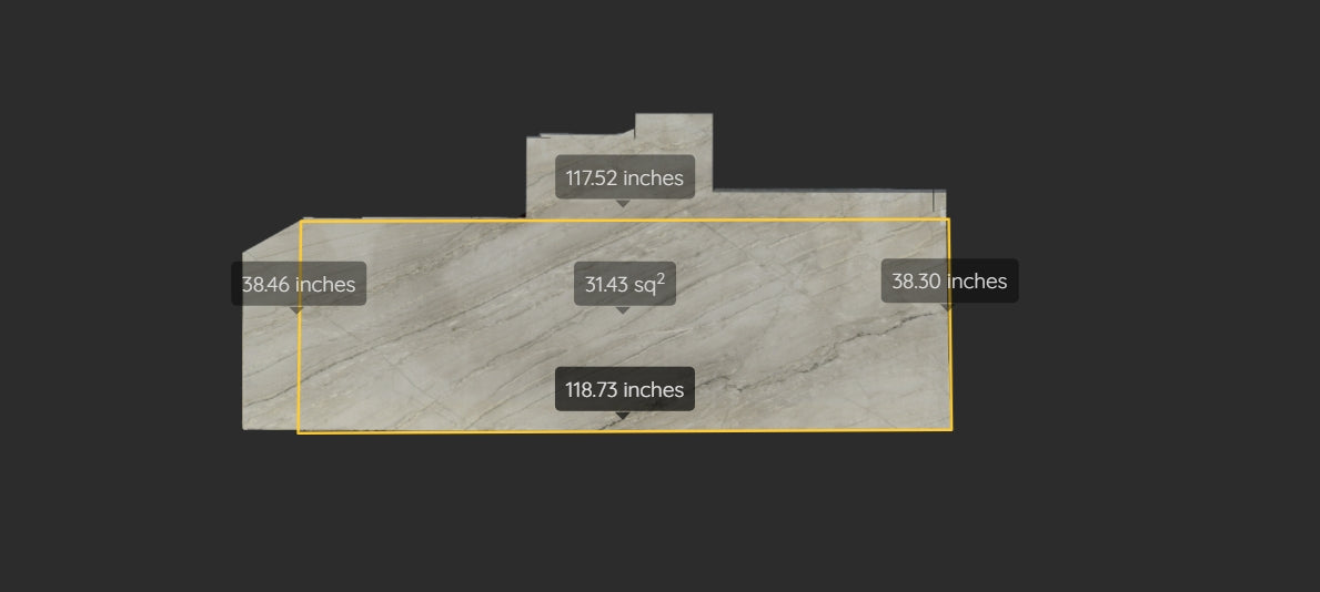 DIAMOND REMNANT - QUARTZITE /LEATHERED/3CM