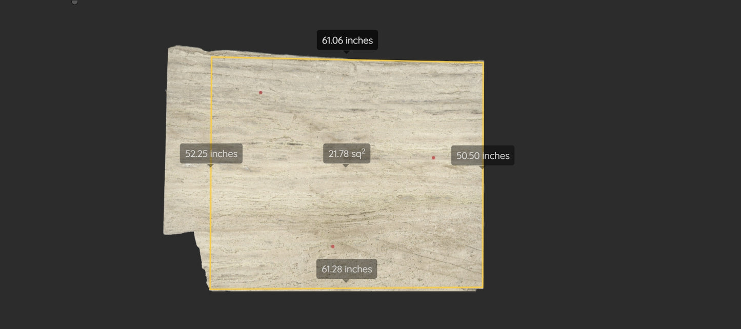 CAVAILLON REMNANT -TRAVERTINE/HONED/ 2CM