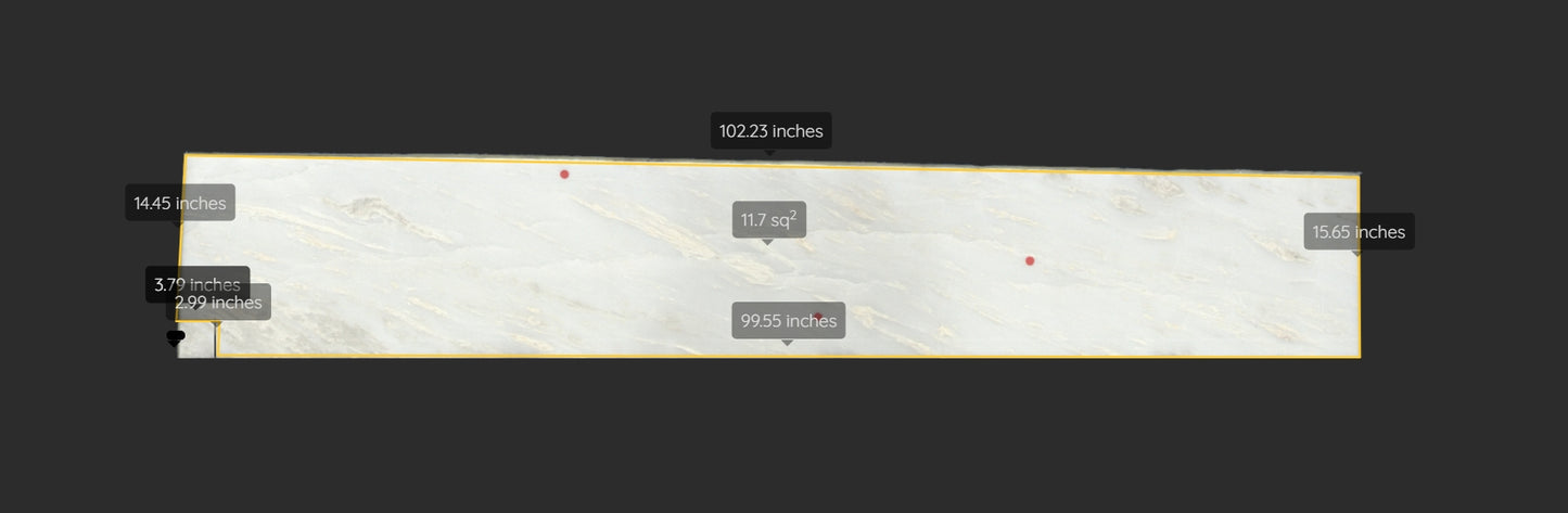 MYSTERY WHITE REMNANT - MARBLE/ POLISHED/2CM