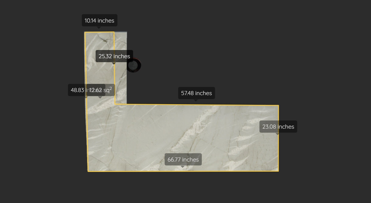 BIANCO SUPERIOR REMNANT -QUARTZITE / HONED/ 3CM