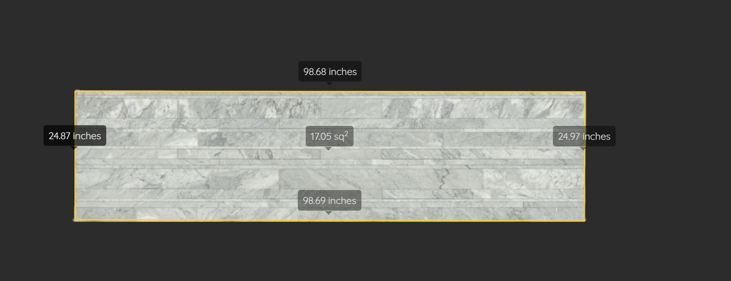 BIANCO CARRARA REMNANT -QUARTZITE / HONED/ 2CM