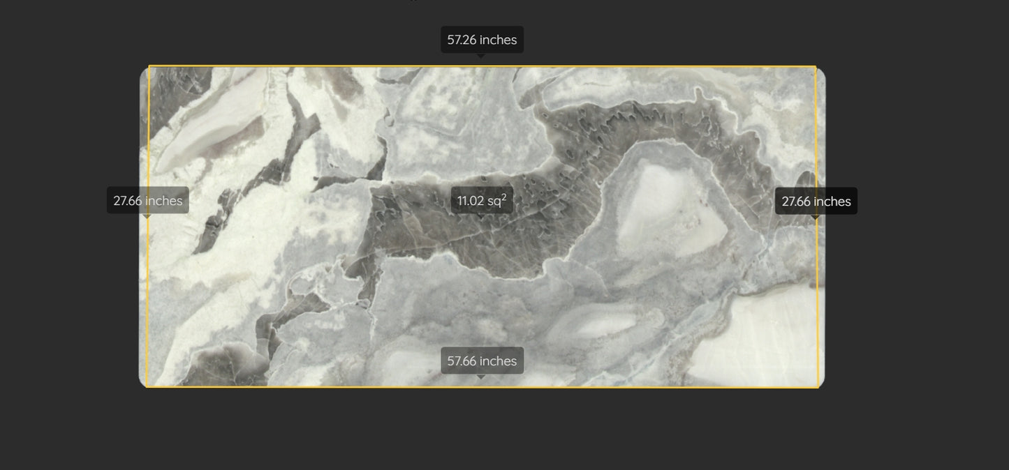 OYSTER WHITE REMNANT- MARBLE /HONED/ 3CM