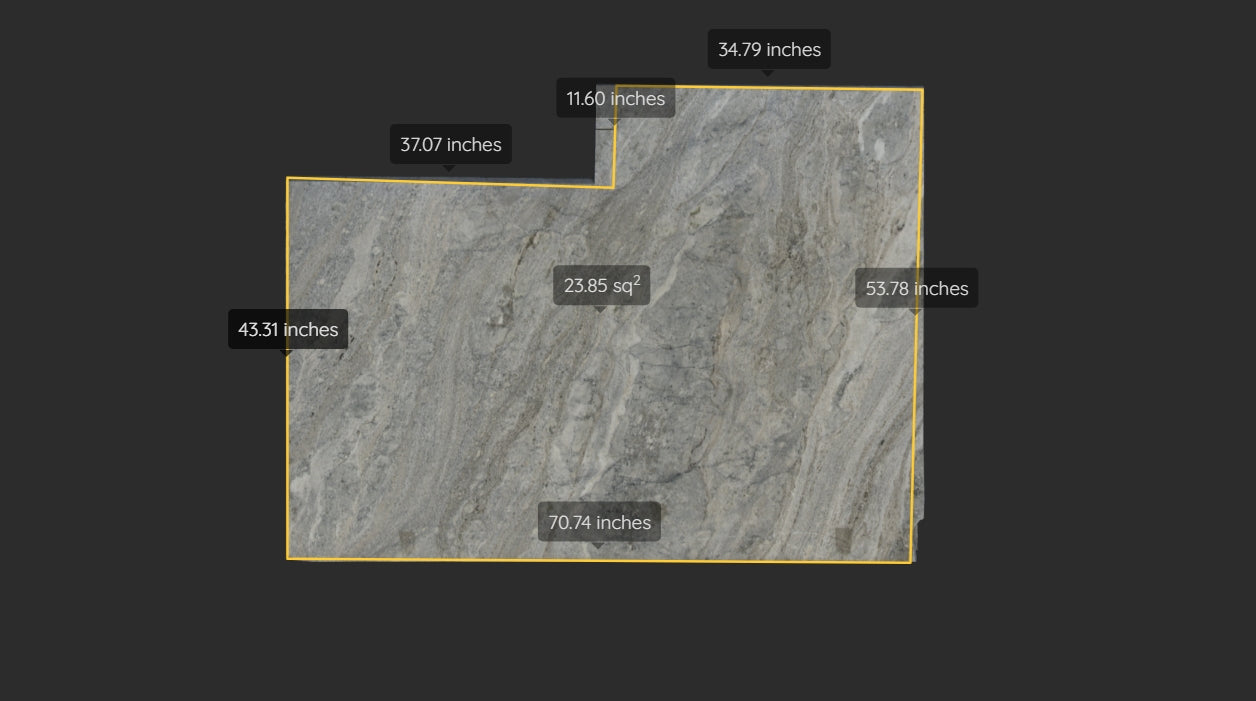 RIVER BLUE REMNANT- GRANITE/LEATHERED/ 3CM