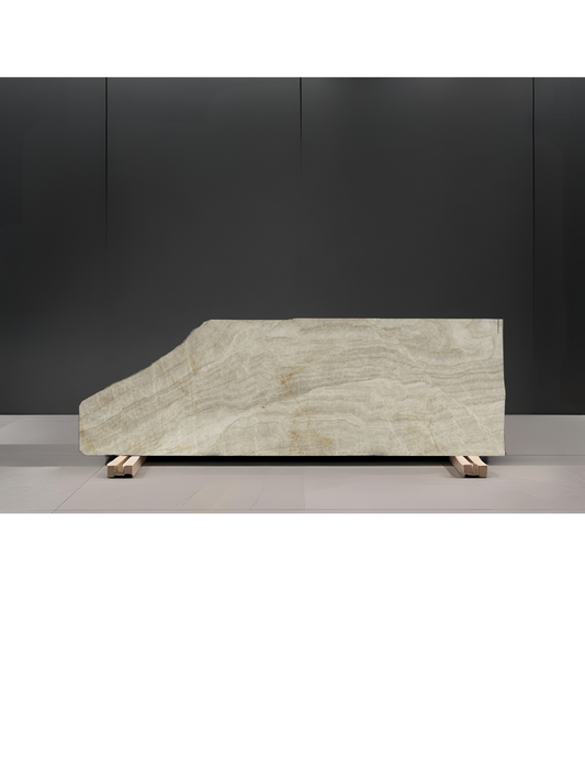 TAJ MAHAL REMNANT - QUARTZITE / LEATHERED/ 3CM
