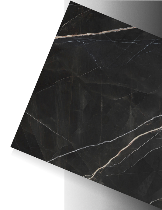 CALACATTA BLACK / AGD PORCELAIN - SILK 12MM
